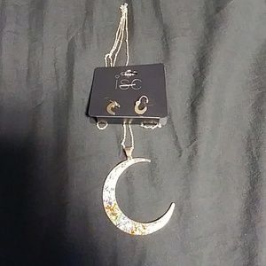 *3 for $30* Gold Rainbow Jewel Moon Set